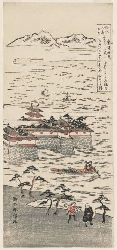 Clear Breeze at Awazu by Suzuki Harunobu (c. 1760) 鈴木春信の粟津晴嵐